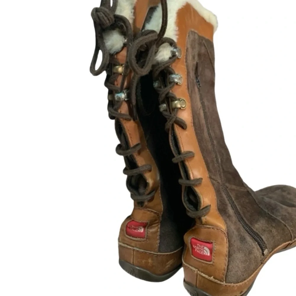The North Face Janey Leather Boot Brown 7.5 Primaloft